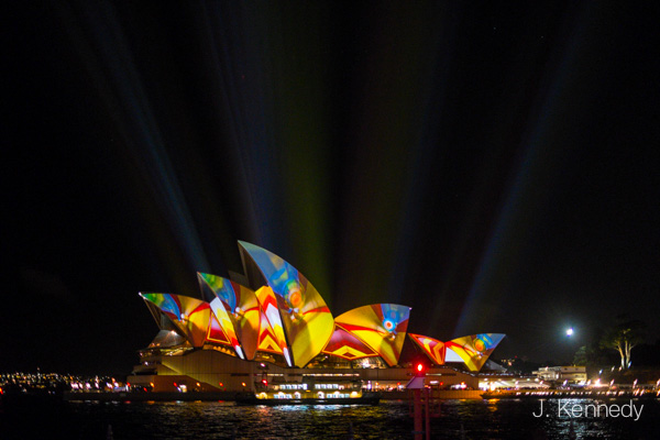 They moved the position of the projector this year. I quite liked it