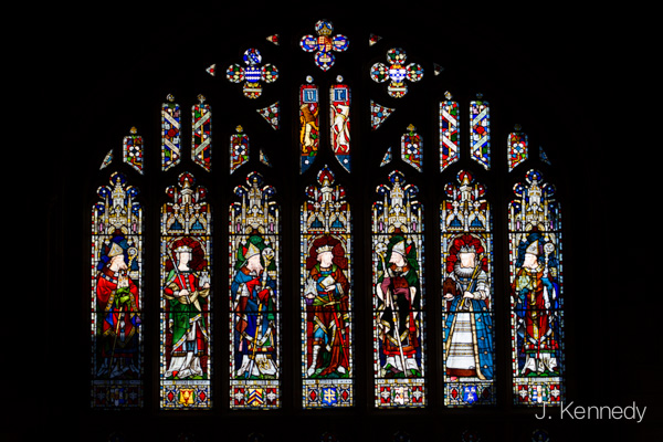 The Oxford window in the Great Hall at the University of Sydney